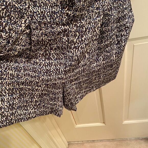 Vince 100% Silk Summer Romper Static Print Size 4 - Picture 7 of 7